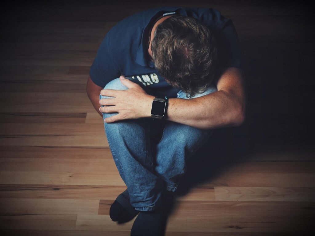 homem triste problemas na prostata