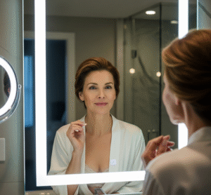 mulher cuidados com a pele