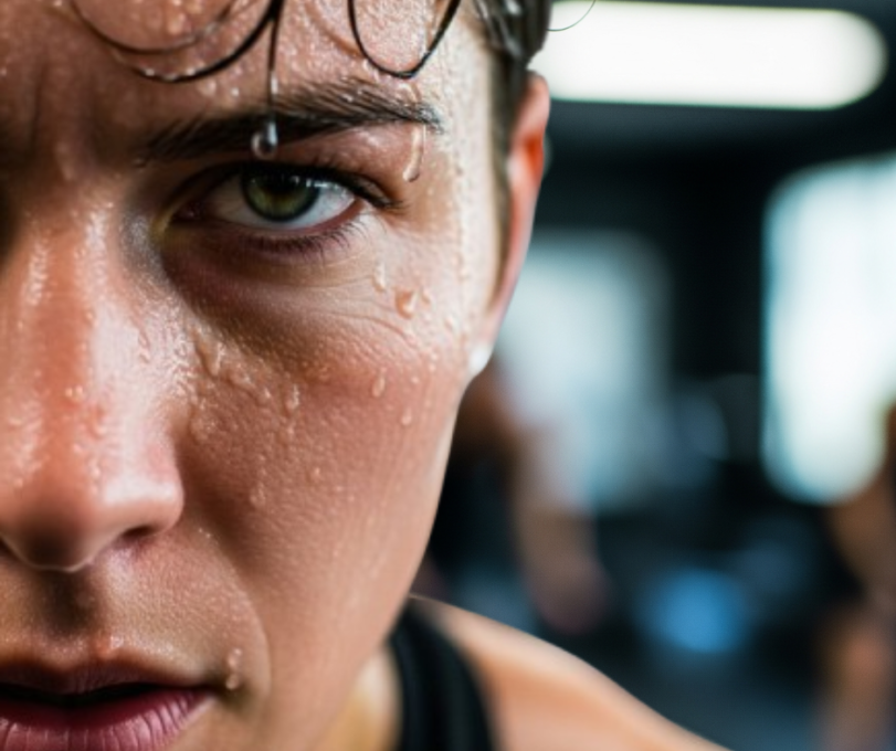 homem determinado fazendo hit