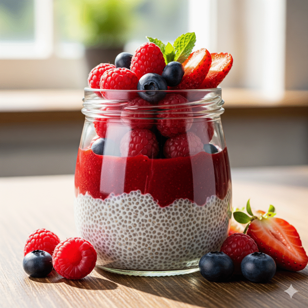 Chia-Pudding-com-Frutas-Vermelhas-receitas-pra-diabeticos-1024x1024 10 Receitas Para Diabéticos Que Controlam Glicemia Naturalmente