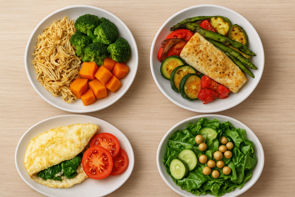 Pratos-Saudaveis-em-Fundo-Claro-1024x683 10 Receitas Para Diabéticos Que Controlam Glicemia Naturalmente