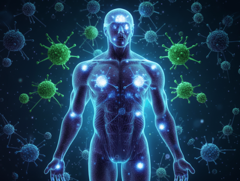 SistemaImunologico-Imunidade-Saude-BemEstar-VidaSaudavel-DefesasNaturais-SaudePreventiva-AlimentacaoSaudavel-VitaminaD-Probioticos--1024x772 Como Fortalecer o Sistema Imunológico: 7 Métodos Comprovados