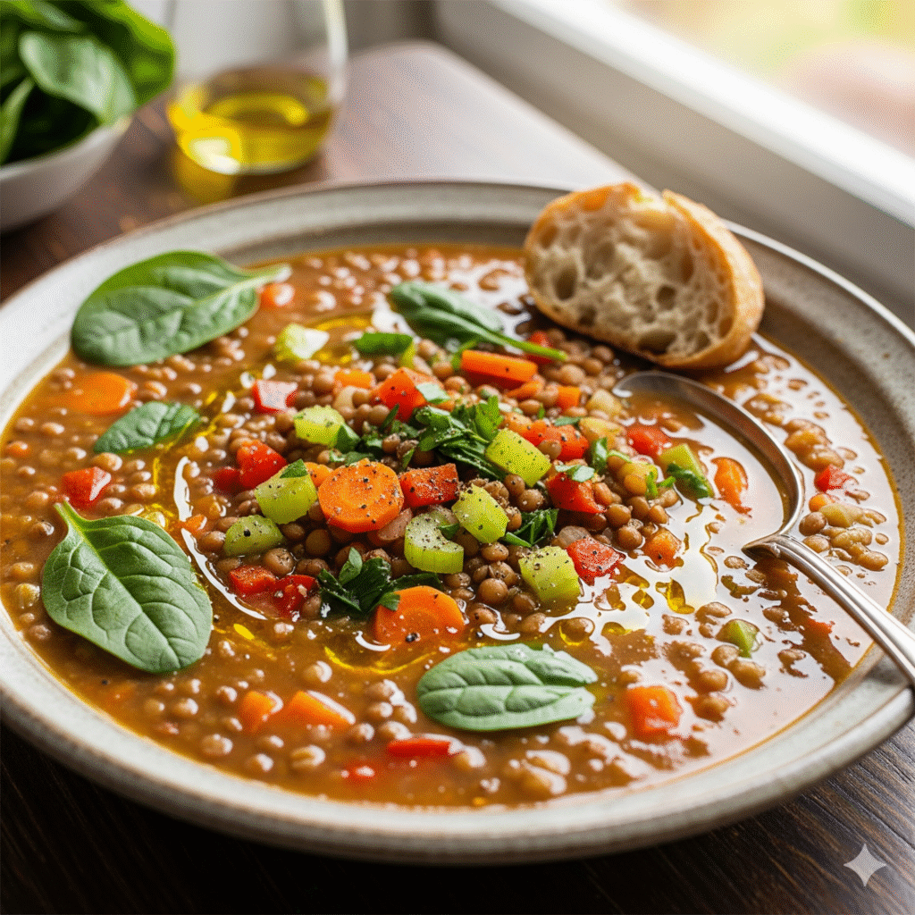 Sopa-de-Lentilha-com-Legumes-receitas-pra-diabeticos-1024x1024 10 Receitas Para Diabéticos Que Controlam Glicemia Naturalmente