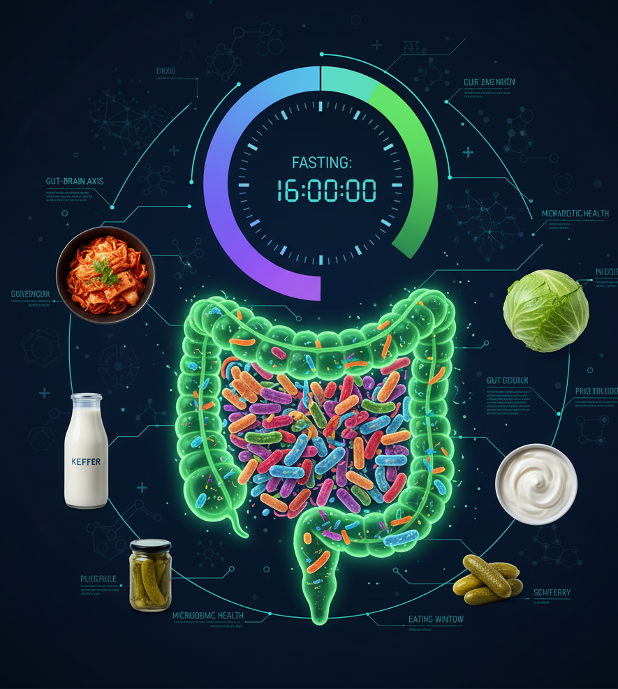 jejum-intermitente o-que-e-jejum-intermitente jejum-intermitente-microbiota jejum-intermitente-probioticos saude-intestinal flora-intestinal jejum-beneficios-intestino autofagia-intestinal microbiota-intestinal permeabilidade-intestinal