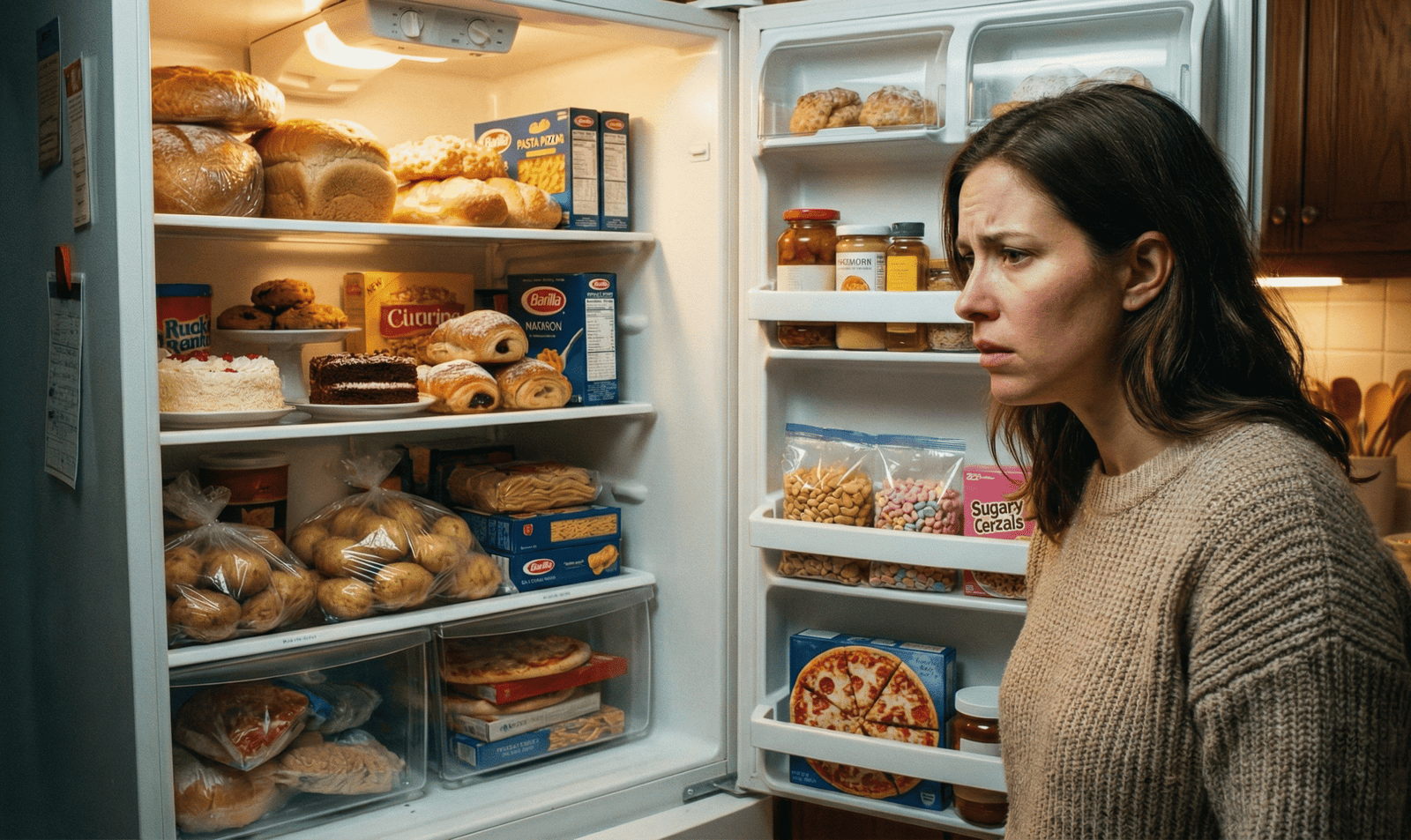 carboidrato-noite-engorda-mulher-geladeira.jpg-2-scaled Carboidrato à Noite Engorda? A Ciência Responde